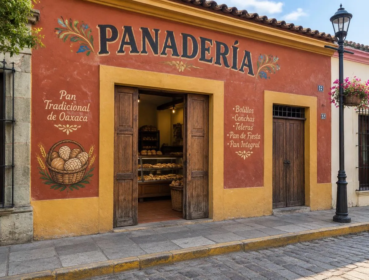 Fachada de panadería tradicional